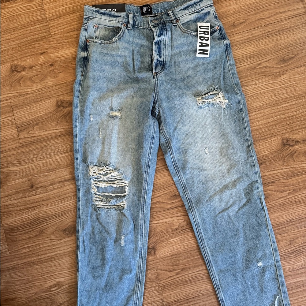 Urban Outfitters Light Blue Ripped Skinny Jeans